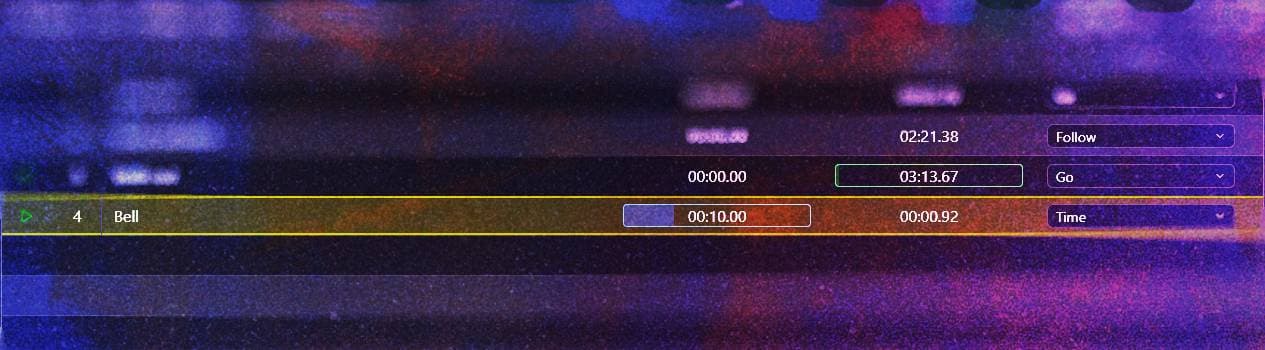 Stack cue stack interface preview